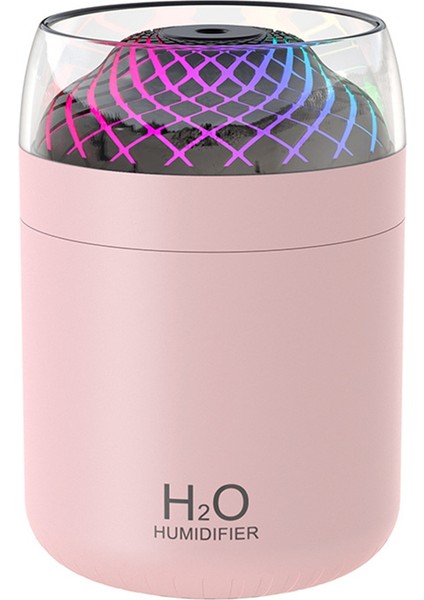 Cam Kupa Nemlendirici Renkli Işık Başucu Masa Dekorasyon Gece Işık USB Büyük Sis Nemlendirici Pembe (Yurt Dışından) modelleri