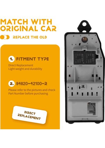 84820-42100 Toyota Corolla Crown Centuryvg4 8482042100 Otomobil Parçaları Sağdan Direksiyonlu Sürücü Tarafı Elektrikli Ana Cam Anahtarı (Yurt Dışından) indirimleri