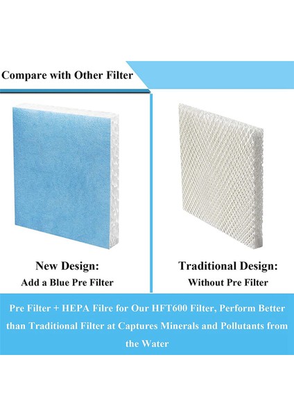 8pcs hft600 nemlendirici filtreler t honeywell kulesi nemlendirici hev615 hev620 için uyumludur hft600t ile karşılaştır (Yurt Dışından) indirimleri