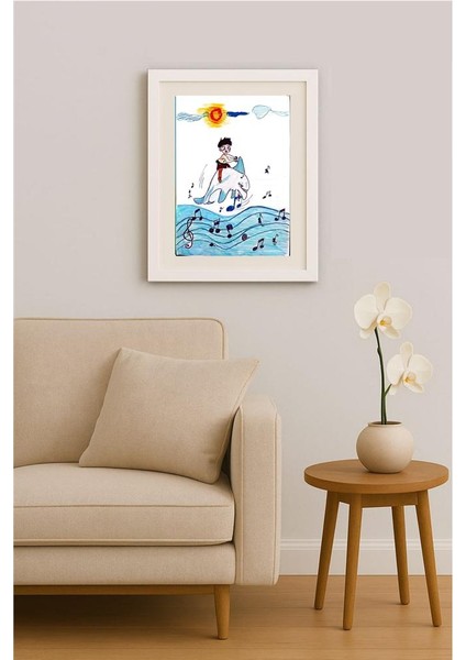 Andela Jecic 25x17cm Orijinal Karikatür Tablo indirimleri