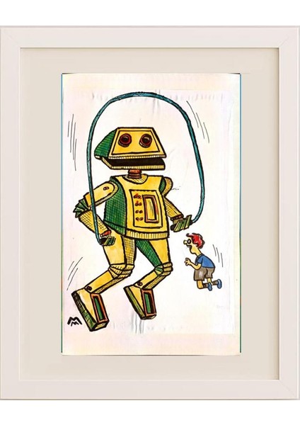 Mileta Miloradovic 19x29cm Orijinal Karikatür Tablo fırsatları