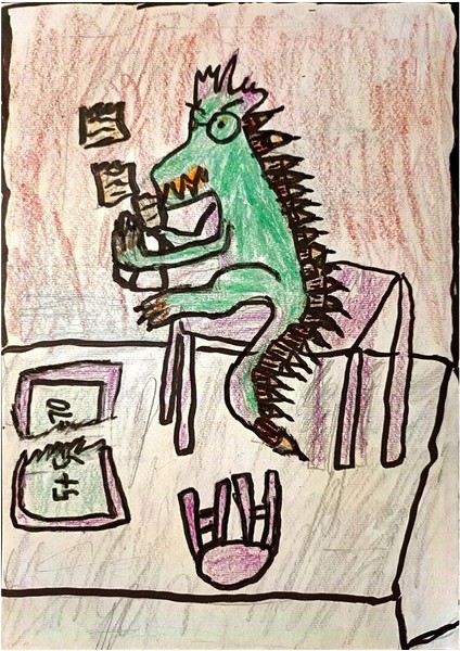 Iva Markovic 29X21CM Orijinal Karikatür Tablo modelleri