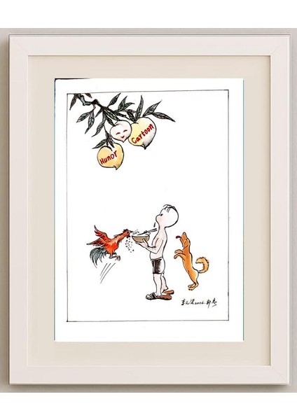 Li Yuan Liang 29X21CM Orijinal Karikatür Tablo fırsatları