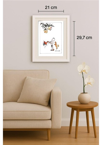 Li Yuan Liang 29X21CM Orijinal Karikatür Tablo indirimleri