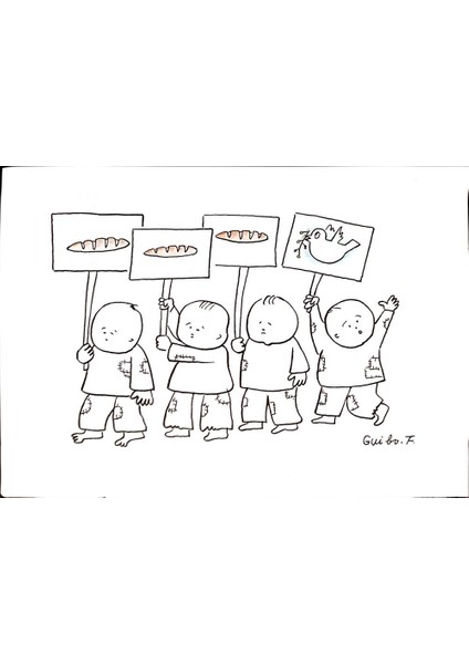 Feng Gui Bo 29X21CM Orijinal Karikatür Tablo modelleri