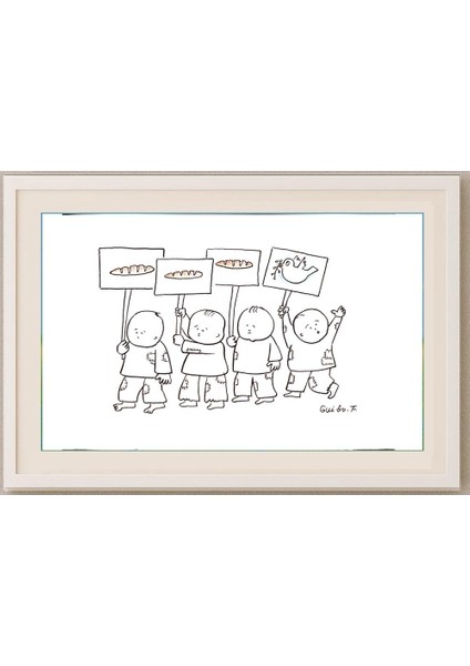 Feng Gui Bo 29X21CM Orijinal Karikatür Tablo fırsatları