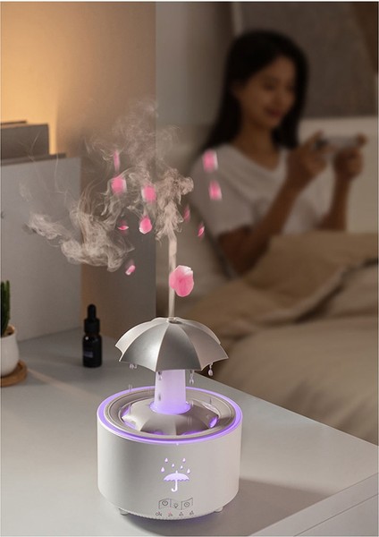 Aromaterapi Nemlendirici Şemsiye Su Damlası Hava Nemlendirici Renkli Işık Aroma Uçucu Yağ Difüzör Ingiltere Fiş B Fişi B (Yurt Dışından) indirimleri