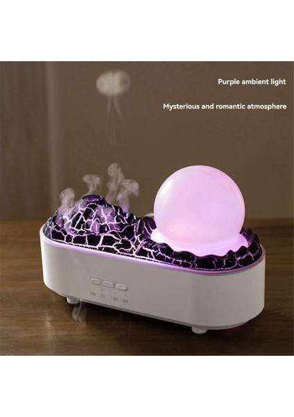 Volcano Nemlendirici Ev Büyük Sis Masaüstü Nemlendirici Yatak Odası Gece Işık Hava Nemlendiricisi (Yurt Dışından)