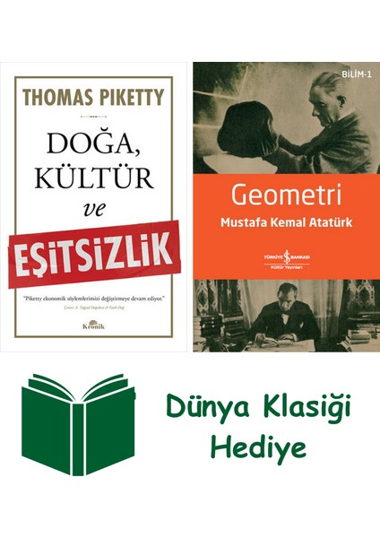 Doğa Kültür ve Eşitsizlik + Geometri + Dünya Klasiği Hediye