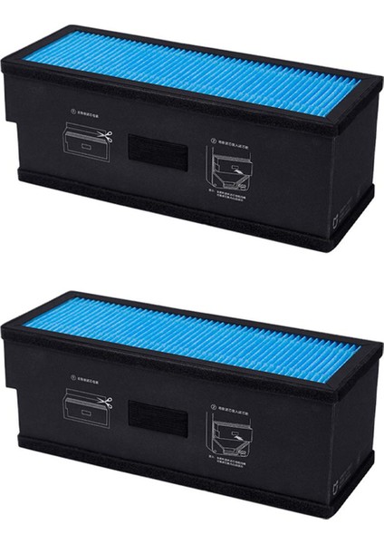 2x Filtre H13 Xiaomi Mijia Için Hepa Elektrik Hava Arıtma Temiz Hava Sistemi C1 Kompozit Filtre Elemanları Mjxfj-80-G3 (Yurt Dışından)