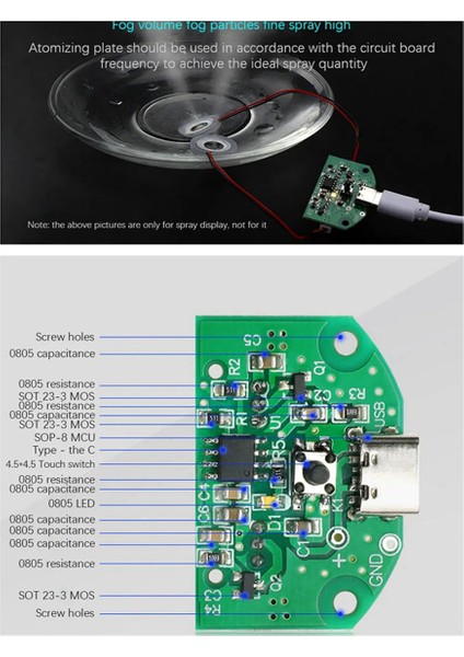 2x Çift Sprey Atomizasyon Modülü USB Nemlendirici Sürüş Devre Kart Atomizasyon Deneysel Ekipman Ultrasonik (Yurt Dışından) fırsatları