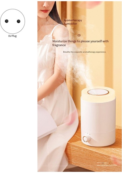 Yatak Odası Için Nemlendiriciler, 2l Serin Sis Ultrasonik Hava Nemlendirici Üst Doldurma ve Sessiz, 360 ° Nozul Ab Fişi, Beyaz (Yurt Dışından) indirimleri