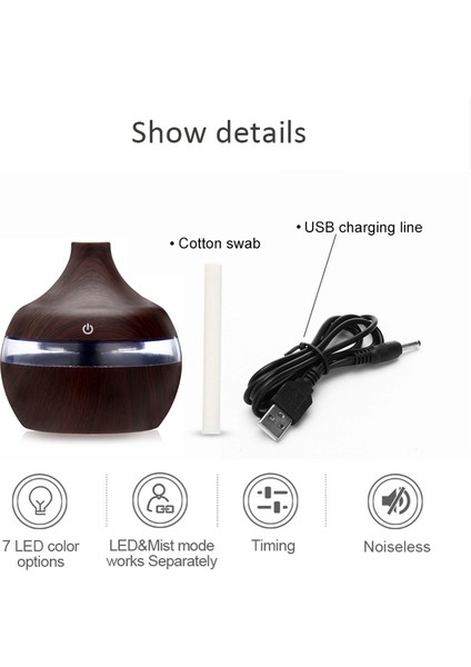 USB Elektrik Hava Nemlendiricisi Mini Mist Maker Air Aroma Esansiyel Yağ Difüzör LED Aroma Numıdıfıcıanı Ofis Evi A (Yurt Dışından) fiyatları