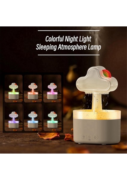 Yağmur Bulutu Hava Nemlendiricisi Elektrik Aromaterapi Esansiyel Yağı Difüzör Rahat Yağmur Yağmur Damla Gece Lambası Us Fiş (Yurt Dışından) indirimleri