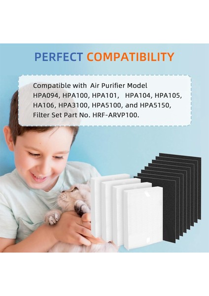 HPA100 HPA100 HPA094 HPA104 HPA105 HPA3100 HPA5100 ile uyumlu HPA100 yedek filtreleri (Yurt Dışından) fiyatları