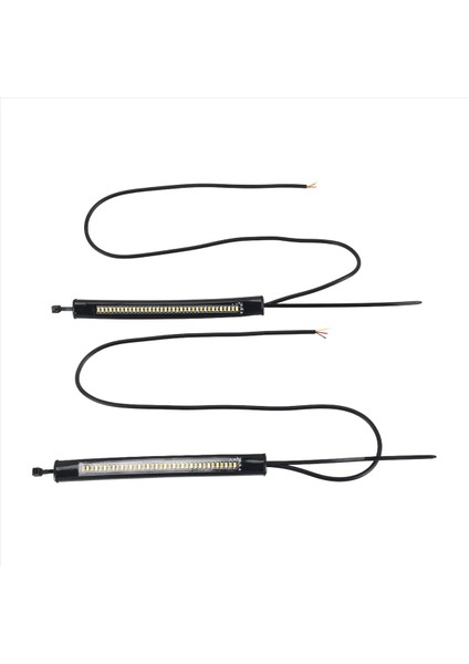 Esnek Switchback Çift Renkli Beyaz ve Sarı Motosiklet LED Çatal Dönüş Sinyali Drl Gündüz Çalışan Far Su Geçirmez (Yurt Dışından) modelleri