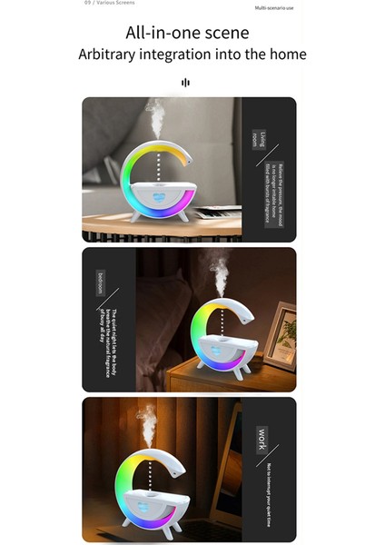 Ev Ofis Nemlendiricisi için Bluetooth 5 0 Hoparlör RGB ile Anti-Giriş Hava Nemlendiricisi 350ml (Yurt Dışından) indirimleri