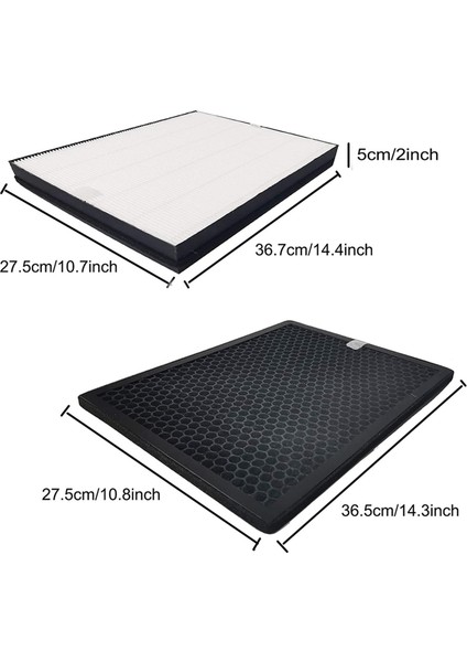 Philips FY2420/40 FY2422/40 için 2x HEPA Filtresi Değiştirme Filtresi Hava Alanı 2000 2000i Serisi AC2889 AC2887&#39 yi değiştirin (Yurt Dışından) modelleri