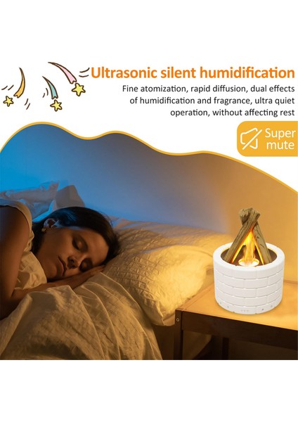 Simülasyon Alev Difüzör Kamp Ateşi Nemlendirici Difüzör Koku Ofisi Ev Alev Nemlendirici Aromaterapi Makinesi (Yurt Dışından) fiyatları