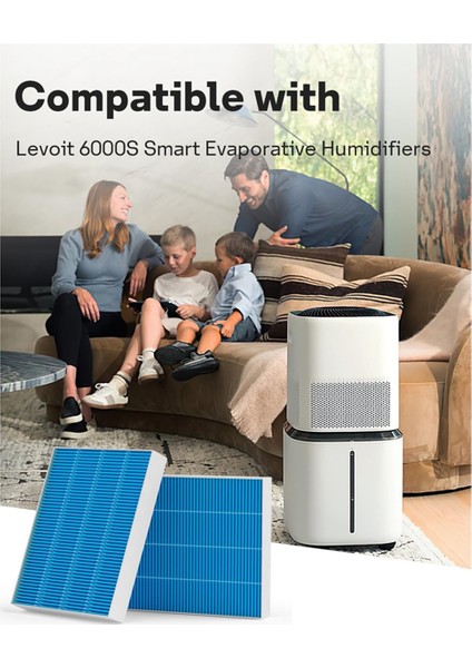 Levoit Superior 6000S Akıllı Evaporatif Nemlendirici, 6000S Premium Filtre Yedek Parçaları Için Nemlendirici Filtreler (Yurt Dışından) modelleri