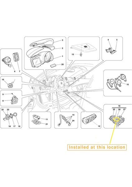 Ferrari California Sağ Tarafı Için Elektrikli Cam Düğmesi Ayarları Cam Kaldırma Anahtarı 86257200 (Yurt Dışından) modelleri