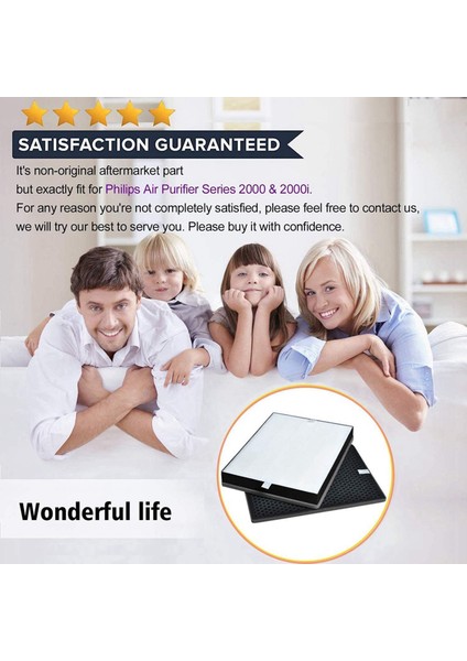 Philips Air Serapi Serisi 2000 2000I Için Uyumlu 2x Yedek Filtre, AC2889 AC2887 AC2882 Filtresini Değiştirin (Yurt Dışından) indirimleri