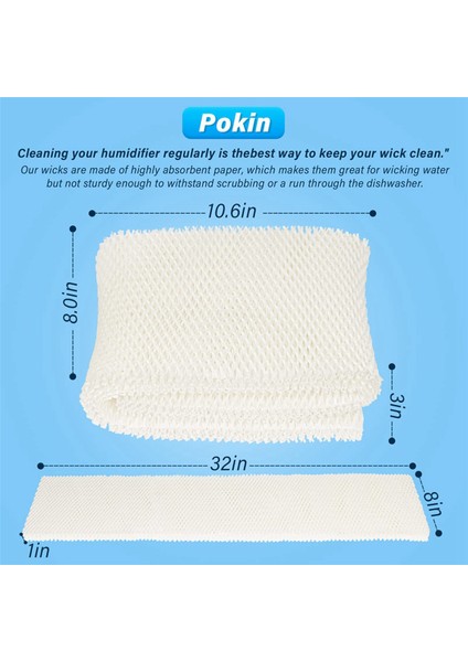 Hava Bakımı Nemlendirici Filtreleri Için Maf1 Wıck Nemlendirici Filtresi - Essick Air Emerson Moistair Filtresi Için Rakiplenebilir - 4 Paket (Yurt Dışından) fırsatları