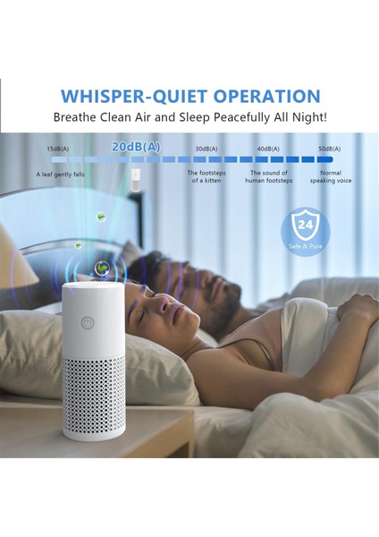 Mini taşınabilir hava temizleyici ev için HEPA hava temizleyici sessizlik ve ev yapımı aromaterapi ile ev yatak odası ofis arabası için (Yurt Dışından) fiyatları