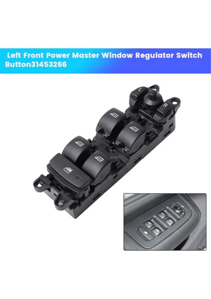 Volvo XC60 S60 V60 2009-2018 Lhd Pencere Kontrol Kaldırma Düğmesi Için Sol Ön Elektrikli Ana Pencere Kaldırma Anahtarı 31453266 (Yurt Dışından) fırsatları