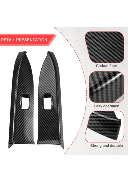 Mitsubishi Pajero 2007-2019 Araç Iç Cam Kaldırma Anahtarı Düğme Paneli Kapağı Döşeme Çerçevesi Dekoratif Aksesuarlar (Yurt Dışından) fırsatları