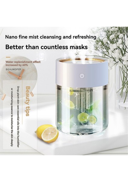 2l LED Lamba ile Büyük Kapasiteli Şeffaf Nemlendirici USB Sessiz (Yurt Dışından) fiyatları