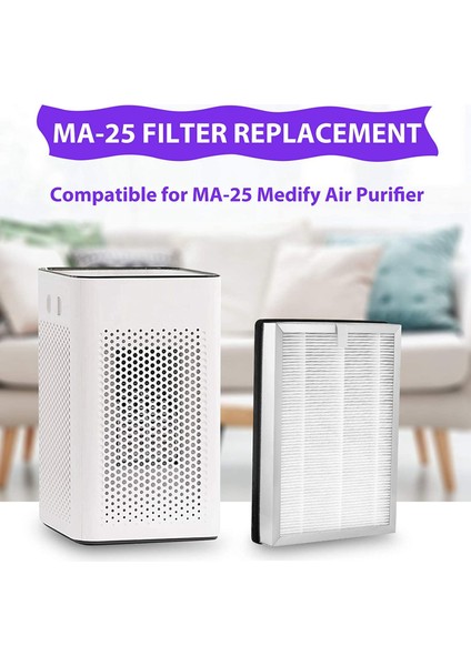 HEPA Filtre Değiştirme MEDYAF MA-25 Hava Arıtma 4 Pack 3 3&#39 ü 1 Siltrasyon Gerçek HEPA H13 Filtre Ön Filter (Yurt Dışından) modelleri