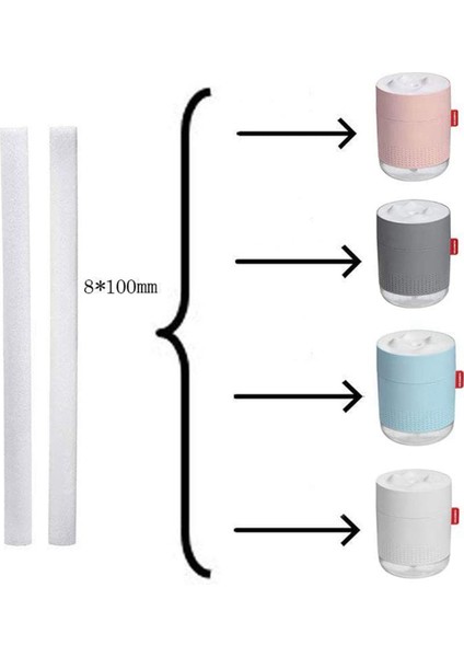 Nemlendirici pamuklu çubuklar nemlendirici doldurma çubuğu taşınabilir portatif kişisel usb mini nemlendirici filtre değiştirme elemanları 30 adet (Yurt Dışından) modelleri