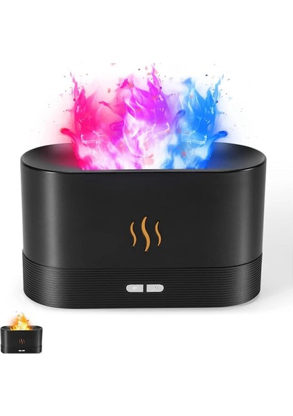 USB Güç Taşınabilir Masaüstü Nemlendirici 7 Renk Işığı ile Simüle Alev Hava Nemlendiricisi Bahar Hediyesi (Yurt Dışından) fiyatları