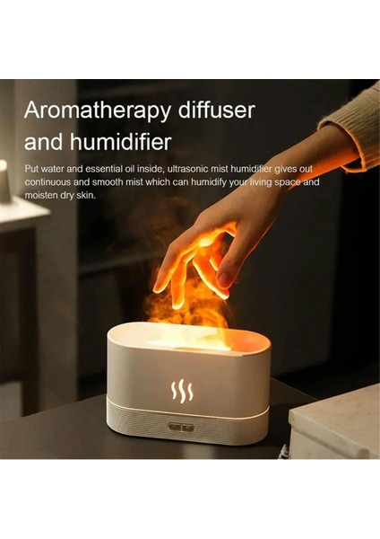 USB Güç Taşınabilir Masaüstü Nemlendirici 7 Renk Işığı ile Simüle Alev Hava Nemlendiricisi Bahar Hediyesi (Yurt Dışından) modelleri