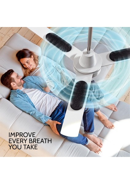 Bıçaklar Için Tavan Fan Filtreleri Aktif Kömür Kokusu Eliminator ve Hava Temizleyicileri ile 5 Paketli Hava Filtreleri (Yurt Dışından) modelleri