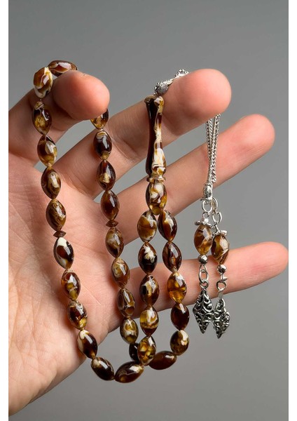 Hareli Renk Kararma Yapmaz Püsküllü Toz Kehribar fırsatları