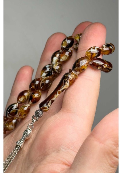 Hareli Renk Kararma Yapmaz Püsküllü Toz Kehribar indirimleri