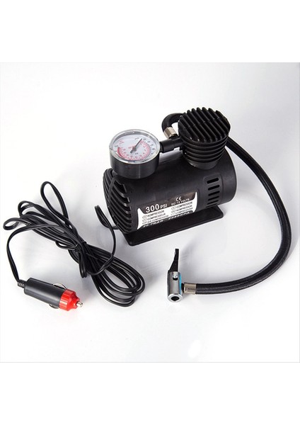 12V Küçük Araba Lastik Hava Pompası Şişirme Kablolu Elektrikli Hava Kompresörü 3 Iğneli Arabalar Bisikletler Motosikletler Kayaks (Yurt Dışından) fiyatları