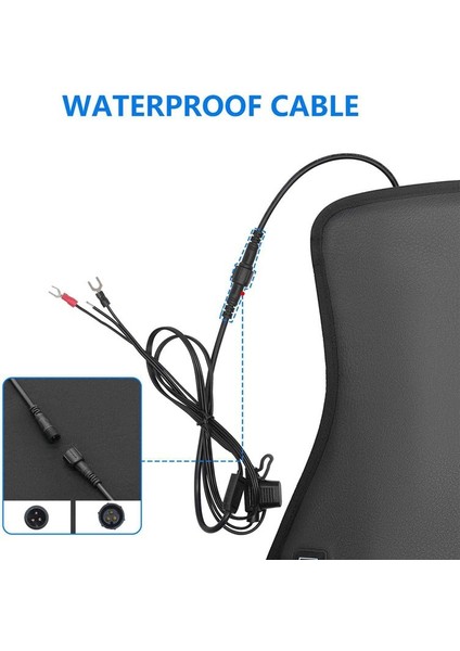 Motosiklet Isıtmalı Koltuk Minderi Elektrikli Isıtmalı Koltuk Pedi Için Motosiklet, Kar Araci, ve Atv ile Evrensel Fit (Yurt Dışından) indirimleri