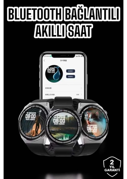 Akıllı Saat Gps ve Nfc Özelliği Sesli Görüşme Dokunmstik Ekran