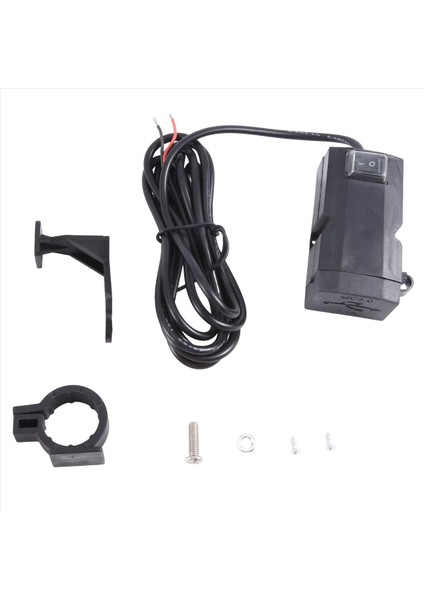 12V-24V Qc3.0/3.1 A Çift USB Bağlantı Noktası Su Geçirmez Motosiklet Gidonu Şarj Adaptörü Güç Kaynağı Soketi (Yurt Dışından)