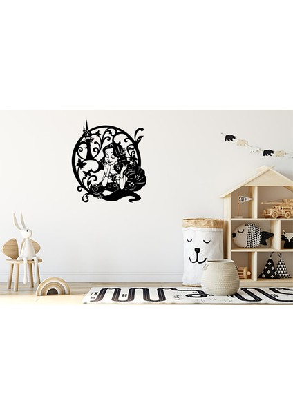 Peri Kız Temalı Ahşap LED Işıklı Tablo – El Yapımı Lazer Kesim Dekoratif Hediye Lamba fiyatları