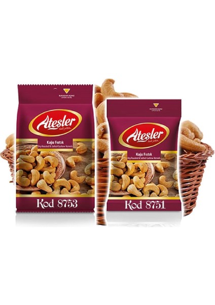 Ateşler Kuruyemiş Kaju Fıstığı Premium 150 gr