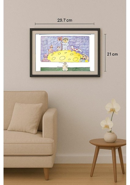 Mostafa Hossein Nia 29X21CM Orijinal Karikatür Tablo fiyatları