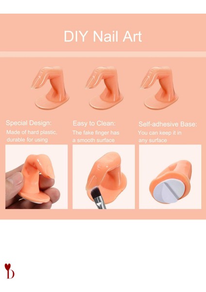 Eğitim Parmağı Yapışkanlı Protez Tırnak Kalıcı Oje Eğitimi 5 Adet fiyatları