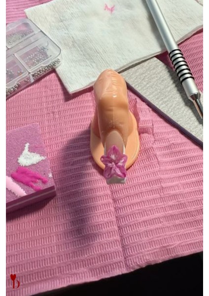 Eğitim Parmağı Yapışkanlı Protez Tırnak Kalıcı Oje Eğitimi 5 Adet fırsatları