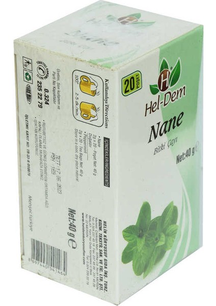 Nane Çayı 2 gr x 20 Süzen Poşet 40 gr modelleri