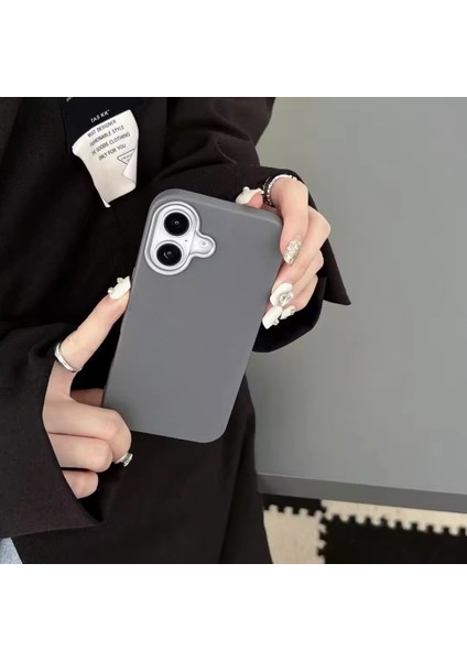 Iphone 16 Plus Uyumlu Estetik Dokulu Deri Görünümlü Esnek Silikon Kılıf fiyatları