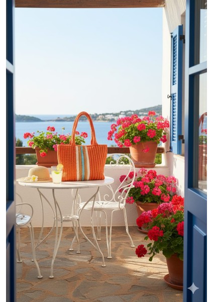 El Yapımı Turuncu Renkli Hasır Kol Çantası Hasır Omuz Çantası modelleri